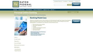 Personal Online Banking - Eaton Federal Savings Bank