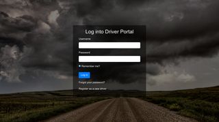 Driver Portal: Log In