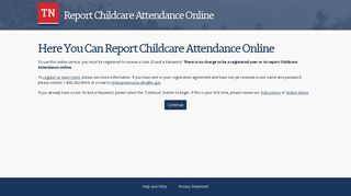 Report Childcare Attendance Online - TN.gov