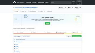 GitHub - aws-samples/eb-node-express-signup