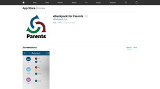 eBackpack for Parents on the App Store - iTunes - Apple