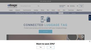 Connected Luggage Tag - eBags
