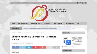 Ebased Academy Courses on Substance Abuse - Global Campaign ...