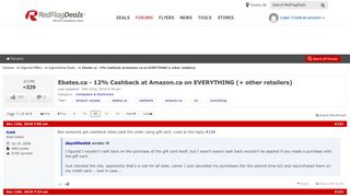 Ebates.ca - 12% Cashback at Amazon.ca on EVERYTHING (+ other ...
