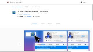 1-Click Ebay Snipe (Free, Unlimited) - Google Chrome