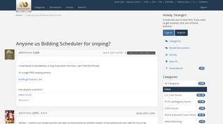 Anyone us Bidding Scheduler for sniping? — Collectors Universe