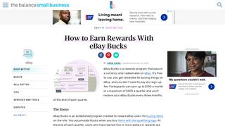 How to Earn Rewards With eBay Bucks - The Balance Small Business