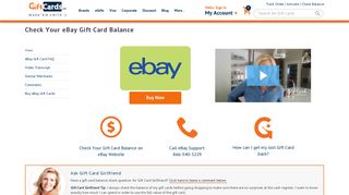 eBay Gift Card Balance | GiftCards.com
