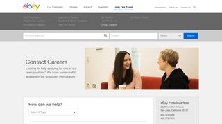Contact Careers - eBay Inc. Careers