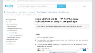 eBay Launch Guide - I'm new to eBay - Subscribe to an eBay Store ...