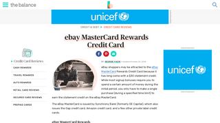 ebay MasterCard Rewards Credit Card Review - The Balance