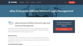 eBay Enterprise Affiliate Network Login Management - Team Password