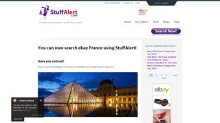 You can now search ebay France using StuffAlert! | StuffAlert