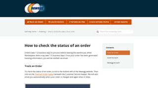 How to check the status of an order – Newegg Knowledge Base