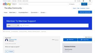 Guest login - The eBay Community