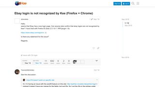 Ebay login is not recognized by Kee (Firefox + Chrome) - Kee ...