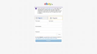 Sign in or Register | eBay