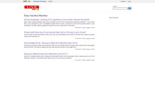 Ebay mauritius - Mauritius news