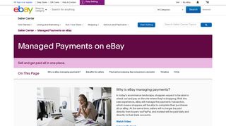 Managed Payments on eBay