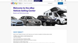 eBay Vehicle Seller Center