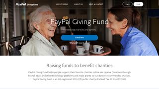 PayPal Giving Fund Home - PayPal US