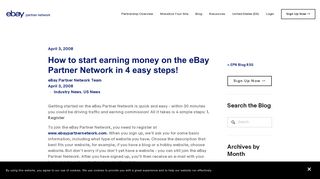 How to start earning money on the eBay Partner Network in 4 easy ...