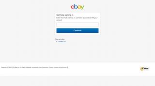 Get help signing in - eBay