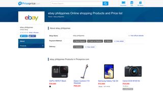 ebay philippines - Products and Price list | Priceprice.com