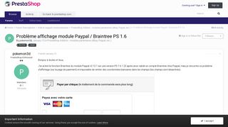 Problème affichage module Paypal / Braintree PS 1.6 - PrestaShop ...