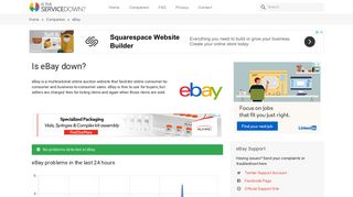 eBay down? Current status and problems - Is The Service Down?