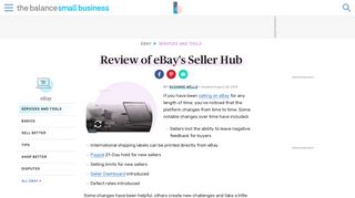 Review of eBay's Seller Hub - The Balance Small Business