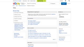 Registration & sign in - eBay