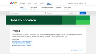Ireland - Find Jobs by Location - eBay Inc. Careers