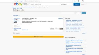 How to get out of the 'sign in' loop - The eBay Community