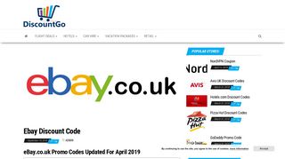 20% Off Ebay UK Discount Code - February 2019 - Site-wide ...