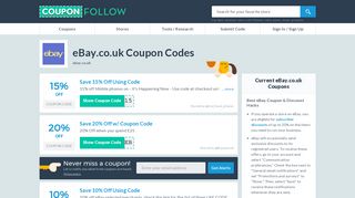 Ebay.co.uk Coupons: 75% Discount w/ February 2019 Ebay Promo ...