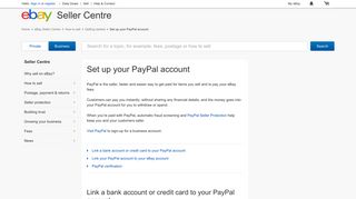 Link PayPal account | UK eBay Seller Centre | Learn how to link ...