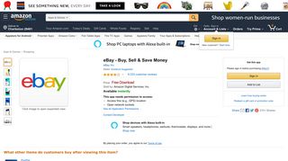 Amazon.com: eBay - Buy, Sell & Save Money: Appstore for Android
