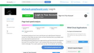 Access ebcheck.greyhound.com. Log in