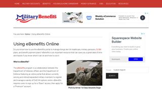 Using eBenefits Online - Military Benefits