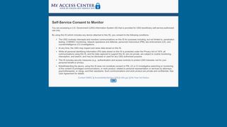 identitymanagement: Consent to Monitor - myaccess.dmdc.osd.mil.