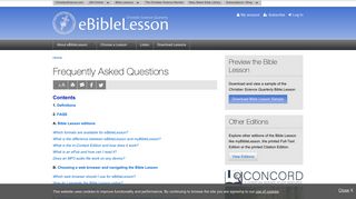 FAQ - eBibleLesson