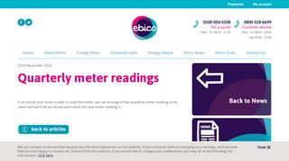 Quarterly meter readings | Ebico – Fair energy deals