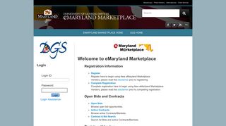 eMaryland Marketplace, Department of General Services