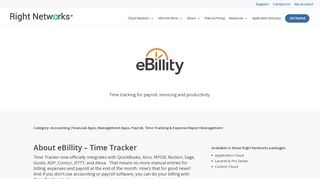 eBillity - Time Tracker - Right Networks