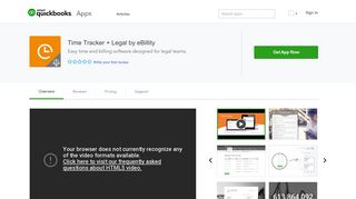 Time Tracker + Legal by eBillity - QuickBooks App Store - Intuit