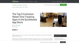 The Top 5 Customer-Rated Time Tracking Apps | QuickBooks - Intuit