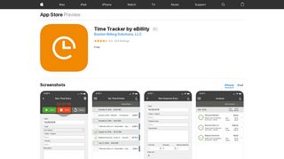 Time Tracker by eBillity on the App Store - iTunes - Apple