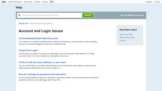Account and Login Issues | eBird