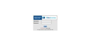 EBIZCHARGE Secure Merchant Console Login